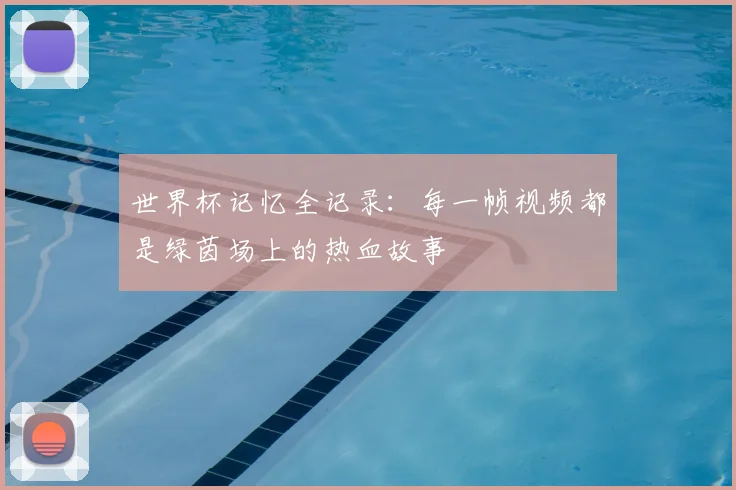 世界杯记忆全记录：每一帧视频都是绿茵场上的热血故事